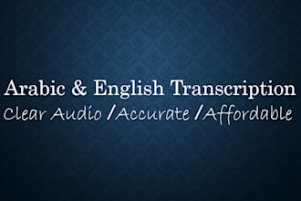 transcribe arabic and english audio accurately