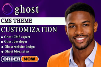 develop ghost cms website, migrate ghost blog newsletter, customize ghost cms