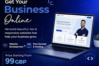 create a professional wordpress website with free domain and hosting