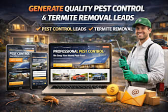 generate quality pest control, termite removal leads, pest control leads