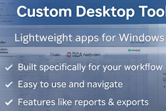 build a custom desktop app for your workflow