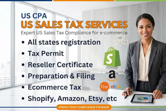sales tax preparation, sales tax filing, apply tax permit, resale certificate