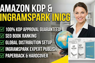 publish your book on amazon kindle KDP and ingramspark