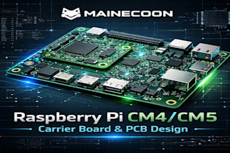design raspberry pi cm4 cm5 carrier board and pcb professionally