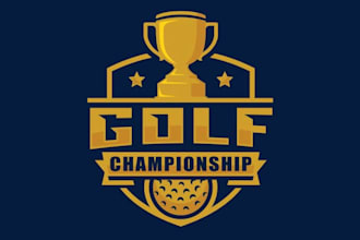 create a unique junior golf championship logo for your brand