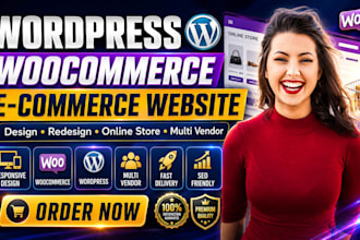 build wordpress woocommerce ecommerce website design online multi vendor store