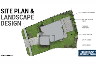 design professional architectural site plans and landscape layouts