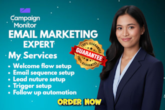 setup campaign monitor automation campaign monitor welcome flow email sequence
