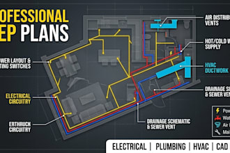 design electrical, plumbing, and mep plans for your house
