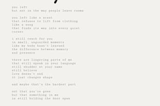 write a deeply personal poem about your love, grief, or emotional story