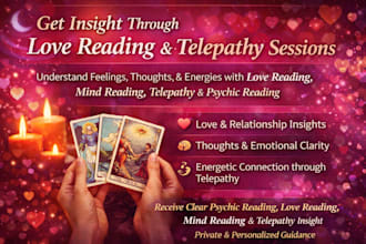 provide love telepathy reading and thoughts implantation