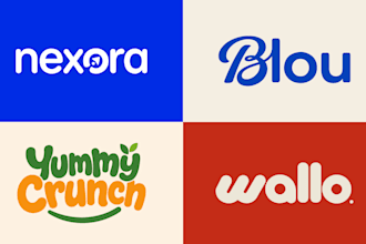 design custom wordmark and lettermark logo