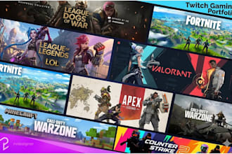 design for you an ultimate gaming banner for youtube twitch twitter