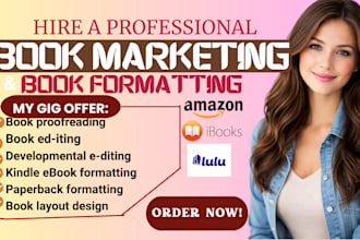 do a pro ebook and paperback formatting for amazon kdp, draft2digital, lulu