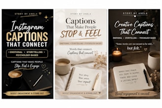 write engaging ig captions and creative content