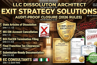 dissolve your US llc, cancel ein, and file final company dissolution
