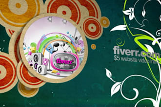 do this flower and circles VIDEO for your movie or website