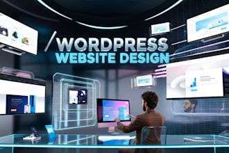 create a wordpress and custom coded website design