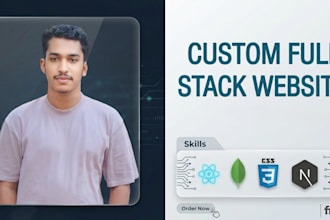build website development full stack developer, front end backend web developer