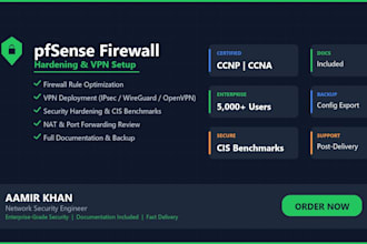 harden and configure your pfsense firewall with VPN and best practices