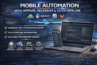 build android mobile automation appium selenium ci cd pipeline automation