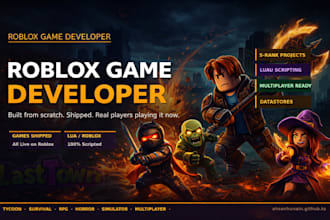 develop a full roblox game from scratch for you