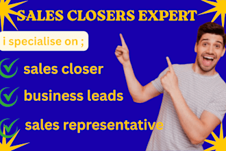 be your sales closer and sales representative expert