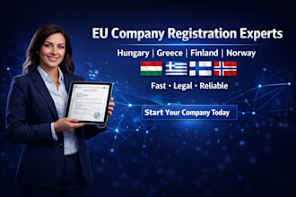 register your company in hungary, norway, greece, or finland