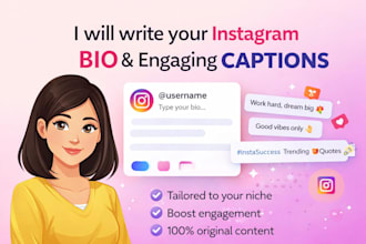 write engaging instagram bio and captions