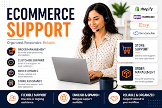be your ecommerce virtual assistant for customer support and order management