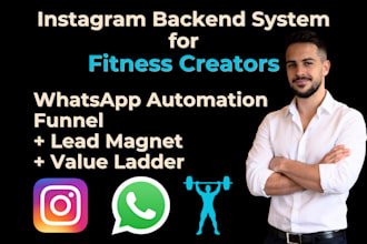 build an instagram whatsapp funnel and lead magnet system for fitness creators