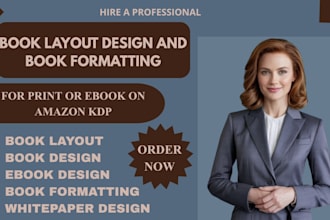 book layout design, formatting and ebook design, whitepaper and report