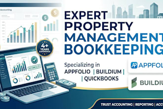 provide property management bookkeeping in appfolio and