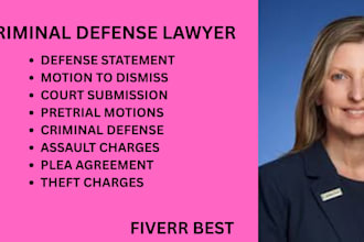 handle criminal defense paperwork, assault charges, theft charges, and motions