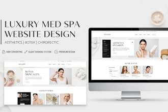 design a med spa, aesthetics, botox or chiropractor wordpress website