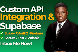 integrate apis oauth2 login stripe payments and firebase backend deployment