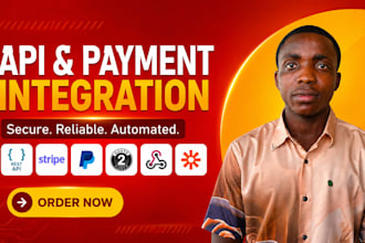 integrate rest API, stripe, paypal API, oauth2, webhooks and automation