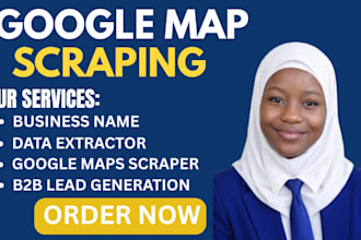 scrape google map,b2b lead generation, data extraction
