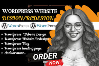 build wordpress website design redesign wordpress full stack website development