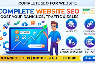 do complete SEO on page off page technical for google ranking