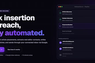 do blogger outreach for linkinsertion and linkbuilding