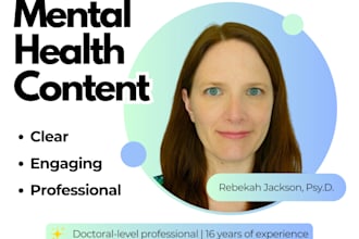 write psychology or mental health blog content