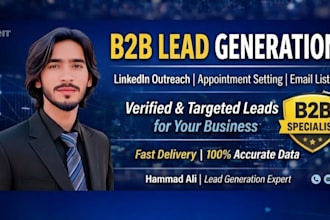 do b2b lead generation, linkedin outreach and appointment setting