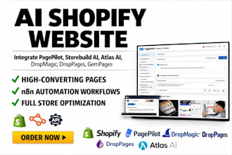 build pagepilot ai into shopify dropshipping ai website n8n automation workflows