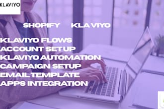set up klaviyo flows, email marketing automation for shopify store