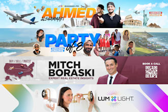 design a stunning youtube banner