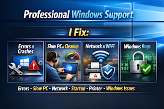 fix your computer, wifi, and windows issues remotely