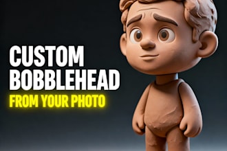 create custom 3d caricature bobblehead from your photo for 3d printing