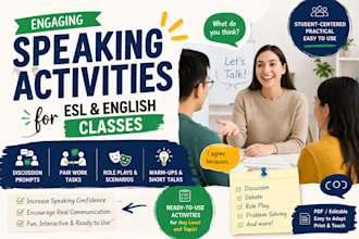 create engaging speaking activities for esl and english classes