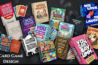 design party card game, drinking card game, couples card, adult card game design